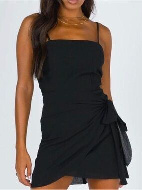 Princess polly gauze Black Dress